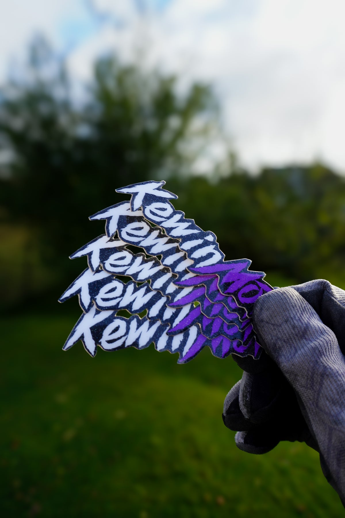 KewinMoto Stickers 5pck (Glitter)